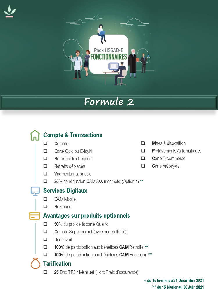 Pack Fonctionnaires Formule 2