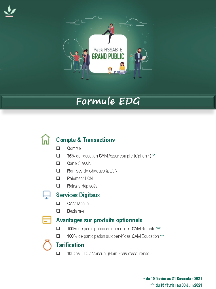 Pack Grand Public Formule EDG