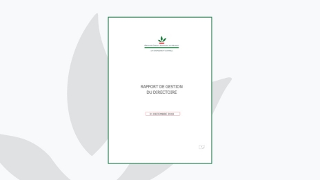 RAPPORT DE GESTION 2018