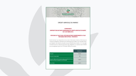 Communiqué de presse Taux révisable 2020