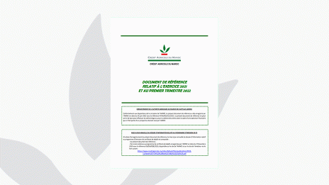 Crédit Agricole du Maroc | Document de Référence 2021