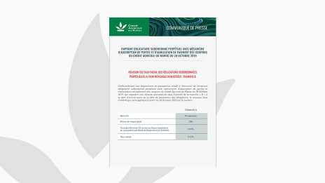 CP Révision taux annuel EOSP 850 MDH